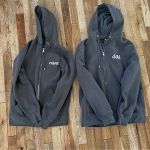 H&M Mom & Dad Matching Jackets - Charcoal